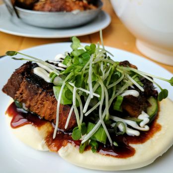 Oiistar - Pork belly bun.........wow but not as wow as the duck. - Asian Fusion Near Me - Chicago, Illinois