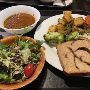 Kalachandji's - Black bean curry and potatoes with green beans were the best tasting options. - Vegetarian Near Me - Dallas, Texas