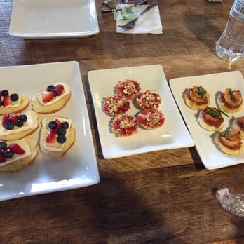 Market District - Appetizers for my wedding fresh fruit, Brie and honey, strawberry rhubarb tart, and bbq shrimp on a grit cake with tomato jam - Grocery Near Me - Cuyahoga Falls, Ohio Market District - Appetizers for my wedding fresh fruit, Brie and honey, strawberry rhubarb tart, and bbq shrimp on a grit cake with tomato jam - Grocery Near Me - Cuyahoga Falls, Ohio