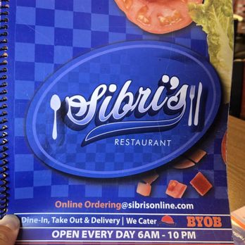 Sibris Restaraunt - menu cover - American Near Me - Bethlehem, Pennsylvania Sibris Restaraunt - menu cover - American Near Me - Bethlehem, Pennsylvania