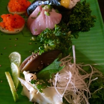 Sushi Matsuri - Natto, quail egg, FF roe, conch, yellow tail & mackerel-2015 - Sushi Bars Near Me - Gainesville, Florida Sushi Matsuri - Natto, quail egg, FF roe, conch, yellow tail & mackerel-2015 - Sushi Bars Near Me - Gainesville, Florida
