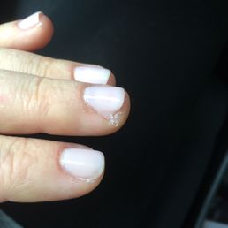 Worst manicure I've ever gotten. Never again! Worst manicure I've ever gotten. Never again!
