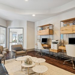 Villas At Stonebridge Ranch Apartments - Business lounge with PCs, printer and coffee station