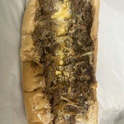 Sub Runners - good cheese steak on fresh baked roll. 2 half triple cheesesteak, jumbo fry, 2 20 ounce soda. Best deal for two