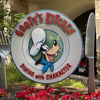 Goofy's Kitchen - The sign outside Disneyland Hotel - American Near Me - Anaheim, California