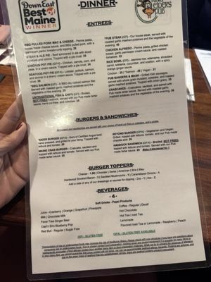 Menu photo 1 King Eider's Pub Damariscotta, ME