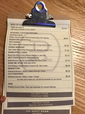 Menu photo 8 The Draft Room Westerville, OH