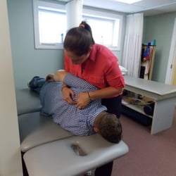 Allied Physical Therapy & Rehabilitation - Physical Therapy Patient being treated on table for back pain.