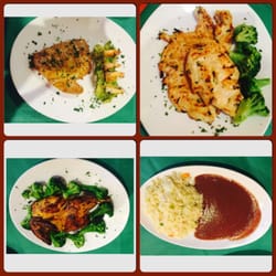 Hispa Restaurant - Tuna steak with shrimps
Grilled chicken breast.
Pollo ala Hispa 1/4 oven chicken