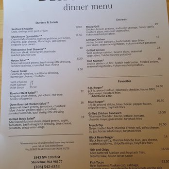 Blackbird - Menu (6/30/21) - New American Near Me - Shoreline, Washington Blackbird - Menu (6/30/21) - New American Near Me - Shoreline, Washington