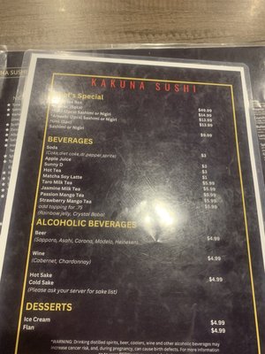 Menu photo 4 Kakuna Sushi San Jose, CA