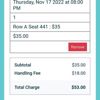 Pacific Symphony - Egregious ticket surcharge for the "cheap seats". Is this per ticket? I don't even know. - Performing Arts Near Me - Irvine, California
