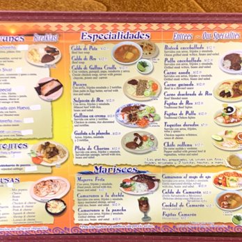 San Sivar - Menu as of 1-3-2023 - Salvadoran Near Me - Huntington Beach, California