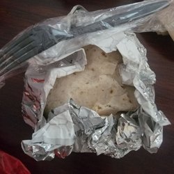 Sheetz - It couldn't even be wrapped, but they felt it was okay to serve.