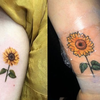Platinum Ink - The picture we sent him of exactly what we wanted vs. what we got! - Tattoo Near Me - Austin, Texas