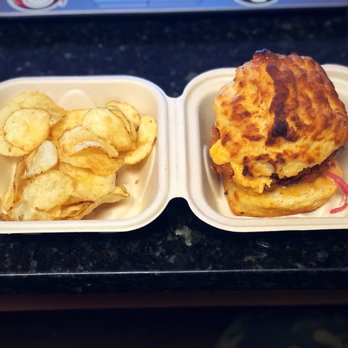 Scratchboard Kitchen - Chicken and Biscuit sandwich - Breakfast & Brunch Near Me - Arlington Heights, Illinois
