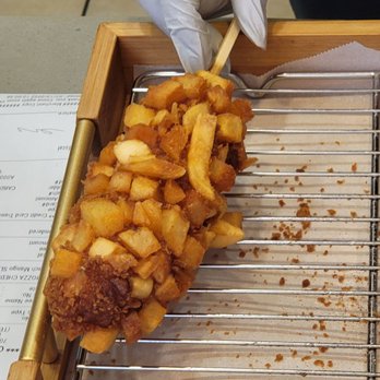 Oh K-Dog - Beef hotdog covered in potatoes - Korean Near Me - Tulsa, Oklahoma Oh K-Dog - Beef hotdog covered in potatoes - Korean Near Me - Tulsa, Oklahoma