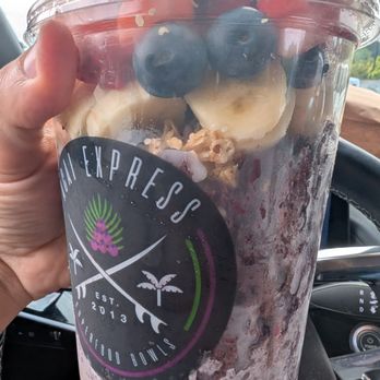 Acai Express - Large surfer bowl - Juice Bars & Smoothies Near Me - Wake Forest, North Carolina Acai Express - Large surfer bowl - Juice Bars & Smoothies Near Me - Wake Forest, North Carolina