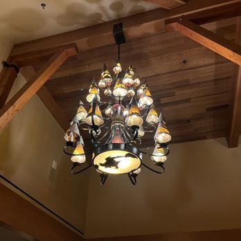 Obsidian Dining Room - Obsidian light fixture. - American Near Me - Yellowstone National Park, Wyoming Obsidian Dining Room - Obsidian light fixture. - American Near Me - Yellowstone National Park, Wyoming