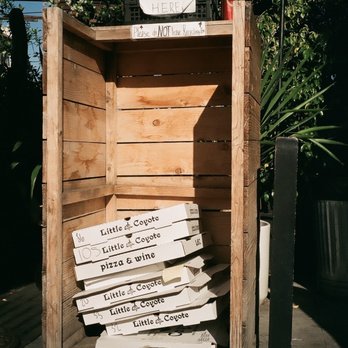 Little Coyote - taken on 35mm, i just thought the pile of boxes & lighting was cute lol - Pizza Near Me - Long Beach, California Little Coyote - taken on 35mm, i just thought the pile of boxes & lighting was cute lol - Pizza Near Me - Long Beach, California