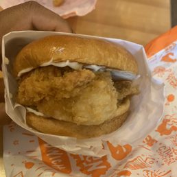 A nasty old hard cold chicken sandwich A nasty old hard cold chicken sandwich