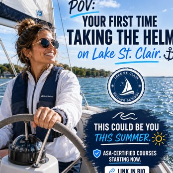 Lake St. Clair Sailing School - Sailing Near Me - Harrison Township, Michigan Lake St. Clair Sailing School - Sailing Near Me - Harrison Township, Michigan