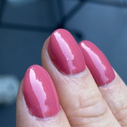 Charming Nails & Spa - A significant air bubble that will start quicker peeling off.