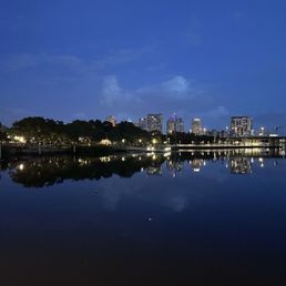 Walk outside of the restaurant to this beautiful view