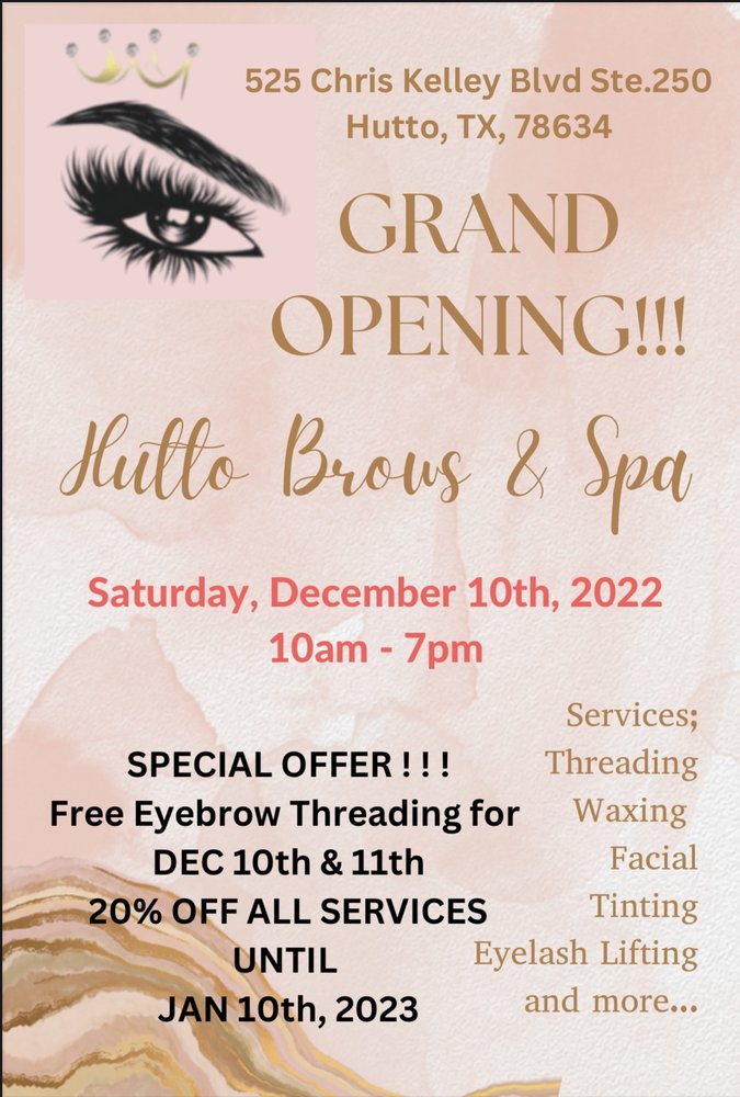 Hutto Brows & Spa Logo