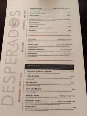 Menu photo 4 Desperados Mexican Restaurant Plano, TX Menu photo 4 Desperados Mexican Restaurant Plano, TX