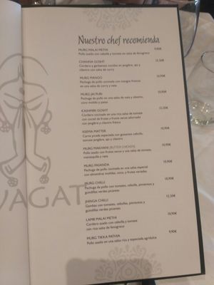 Menu photo 4 Swagat Valencia, V Menu photo 4 Swagat Valencia, V