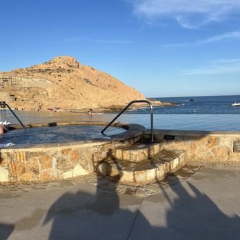 Montage - A view of one of the jacuzzi's and the beach - Resorts Near Me - Cabo San Lucas, BCS