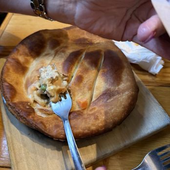 Double Dogs - Chicken pot pie, over cooked. Hard crusty top - Burgers Near Me - Knoxville, Tennessee Double Dogs - Chicken pot pie, over cooked. Hard crusty top - Burgers Near Me - Knoxville, Tennessee