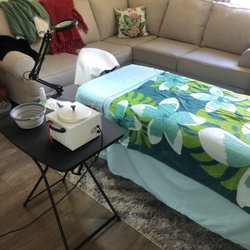 Saltwater and Skin - Waxing set up