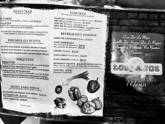 Menu photo 1 Los Ajos Nuevo Laredo, TAM