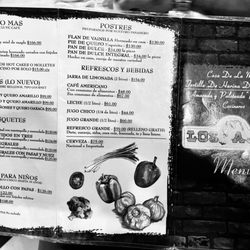Los Ajos - Menu (backside)
