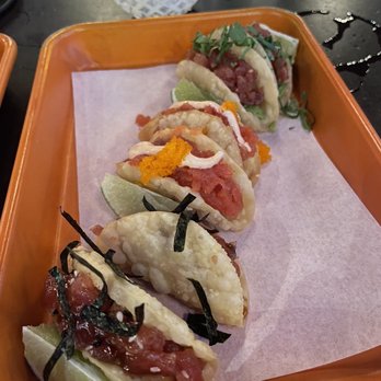 Flights - Ahi Tuna Taco Flight - New American Near Me - Las Vegas, Nevada