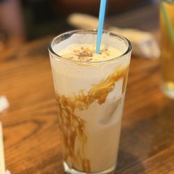 Honey Caramel Crunch Iced Coffee