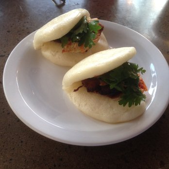 Graze - Pork bun - a whiff of pork inside; skip it. - New American Near Me - Madison, Wisconsin
