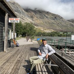 Waterton Shoreline Cruise - Here at the dock I bought tickets for the boat tour 1 day in advance. The ambiance along the pier was quite refreshing...