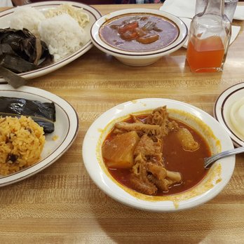 Jackie's Diner - Pastele combo with tripe stew. - Hawaiian Near Me - Aiea, Hawaii