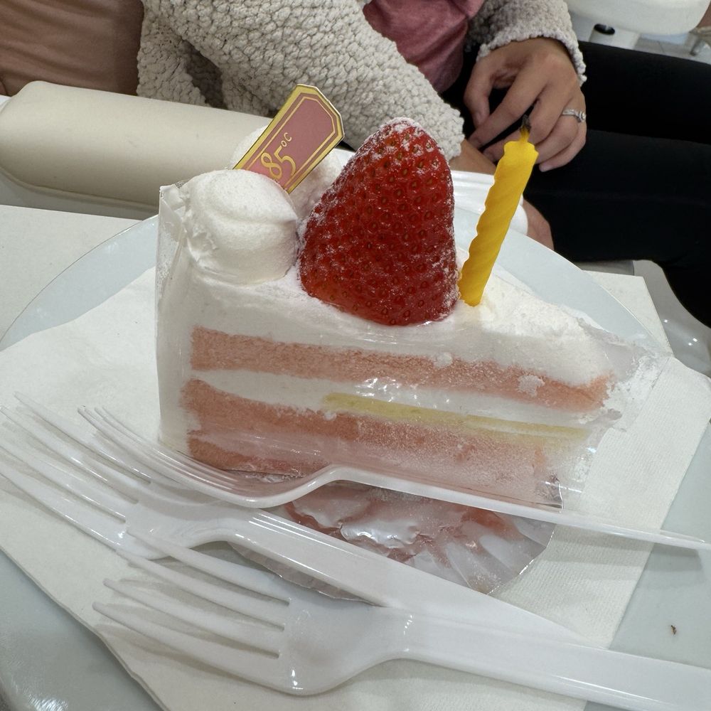 Le Petit Salon - Cake slice was from 85 degrees bakery - Nail Salons Near Me - Tustin, California