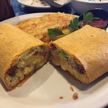 The Palm House - Breakfast burrito and crispy hash browns - American Near Me - Juno Beach, Florida