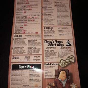 Speakeasy - a menu for a restaurant - Speakeasies Near Me - Salina, Kansas