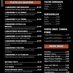 Las Brasas Mexican Restaurant - Menu