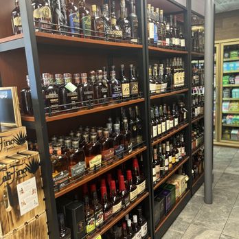 Ranch Spirits - shelves of various types of spirits - Beer, Wine & Spirits Near Me - Costa Mesa, California