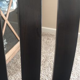 Chair touched up with a sharpie