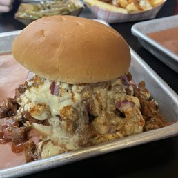 Alabama Chopped Brisket Sandwich