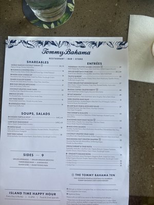 Menu photo 5 Tommy Bahama Sandestin, FL Menu photo 5 Tommy Bahama Sandestin, FL