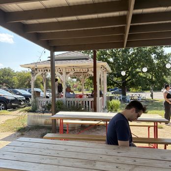 Summer Moon Coffee Trailer - Outdoor seating area - Coffee & Tea Near Me - Austin, Texas